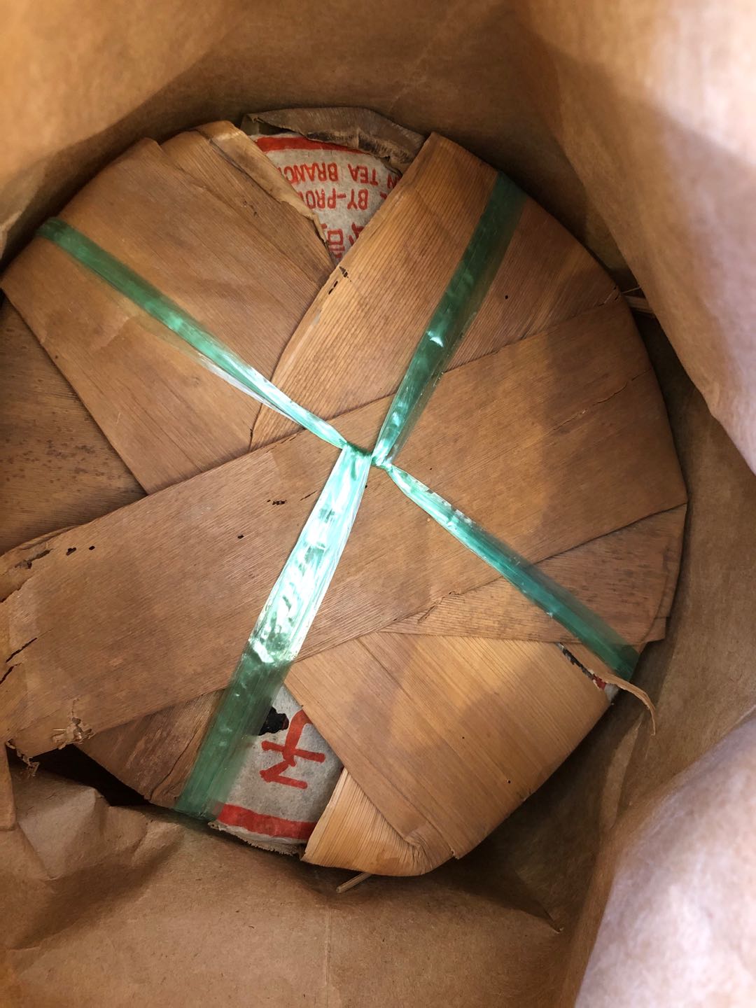 Pu-erh tea cake stored properly for safe aging and mold prevention.