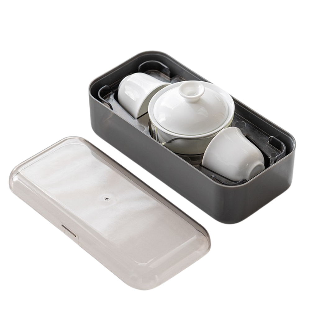 Compact Portable Chinese Tea Set — Travel Gongfu Tea Set for Home, Office & Outdoors 1 - Tea & Leaf